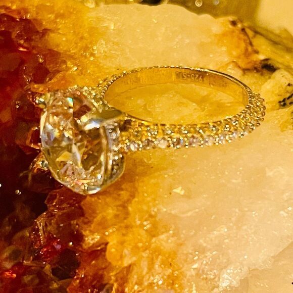 ♥️ 4.30Ct Oval Moissanite Solitaire Engagement Ring, size 6 FREE SHIPPING - Picture 13 of 16